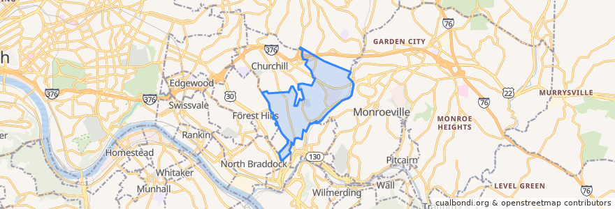 Mapa de ubicacion de Wilkins Township.