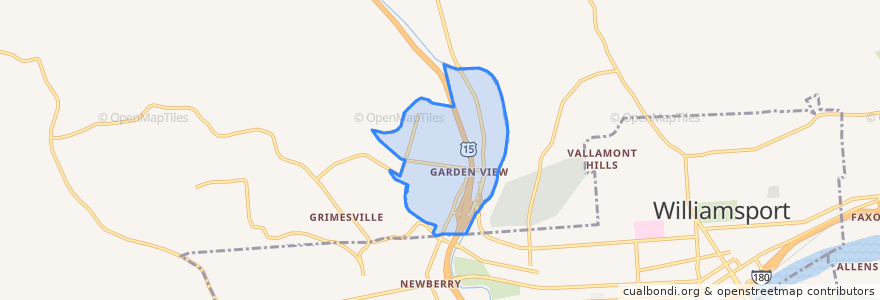 Mapa de ubicacion de Garden View.