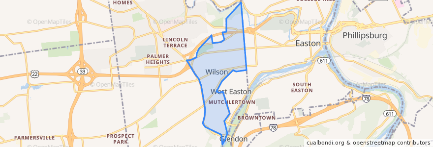 Mapa de ubicacion de Wilson.