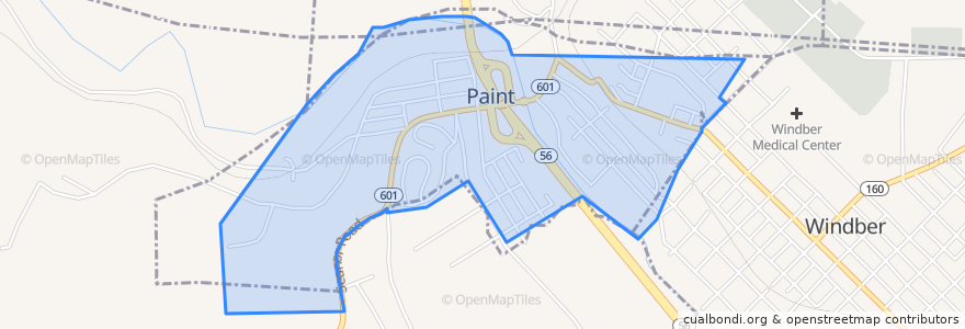 Mapa de ubicacion de Paint.