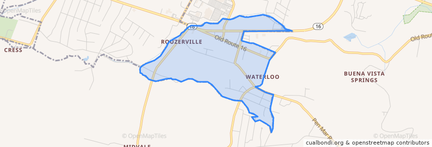 Mapa de ubicacion de Rouzerville.