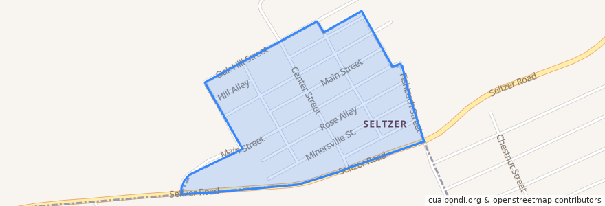 Mapa de ubicacion de Seltzer.
