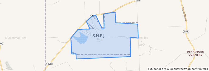 Mapa de ubicacion de S.N.P.J..