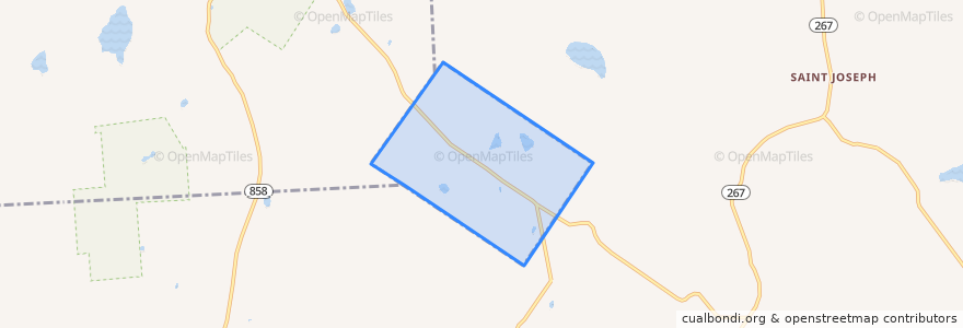 Mapa de ubicacion de Friendsville.