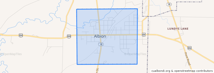 Mapa de ubicacion de Albion.