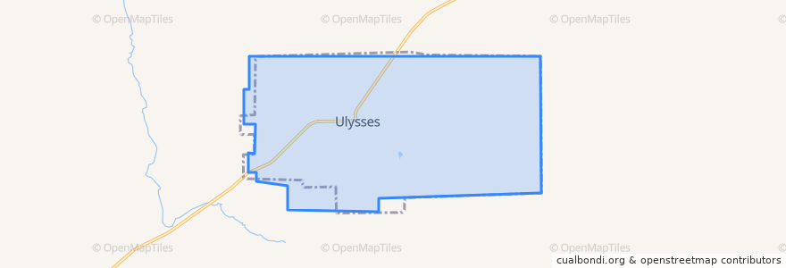 Mapa de ubicacion de Ulysses.