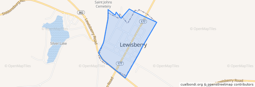 Mapa de ubicacion de Lewisberry.