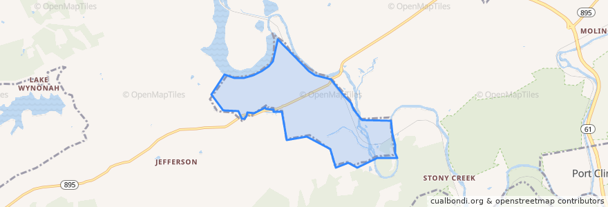 Mapa de ubicacion de Auburn.