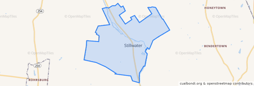 Mapa de ubicacion de Stillwater.