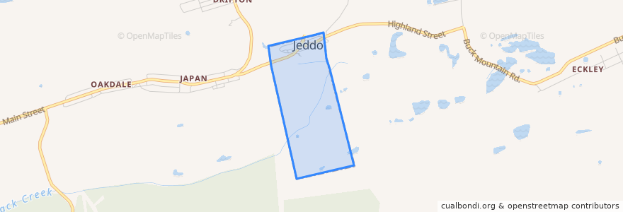 Mapa de ubicacion de Jeddo.