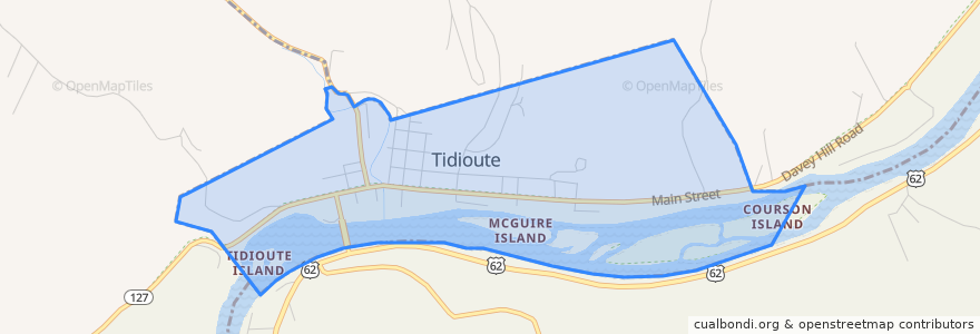 Mapa de ubicacion de Tidioute.