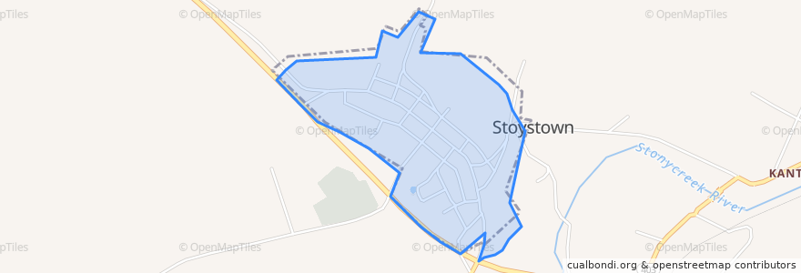 Mapa de ubicacion de Stoystown.