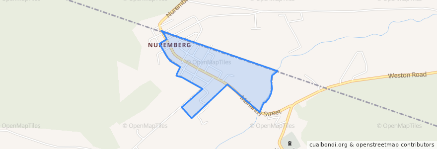 Mapa de ubicacion de Nuremberg.