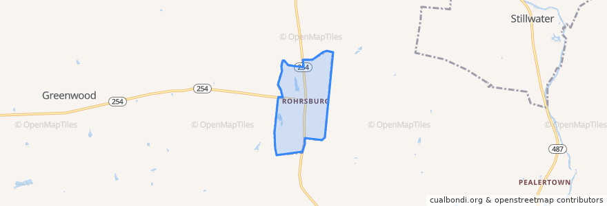 Mapa de ubicacion de Rohrsburg.