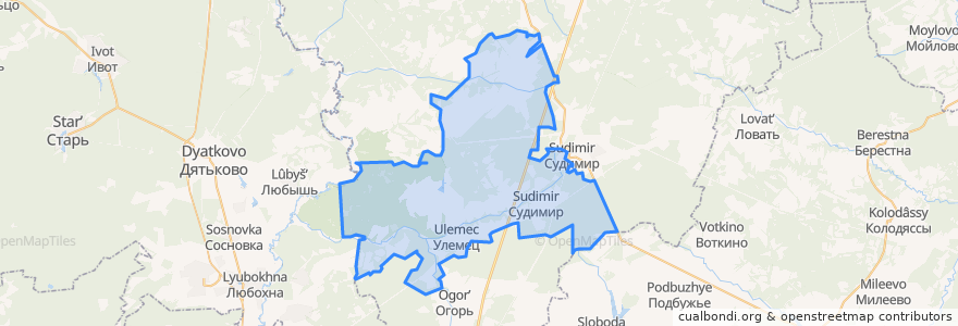 Mapa de ubicacion de сельское поселение Село Овсорок.