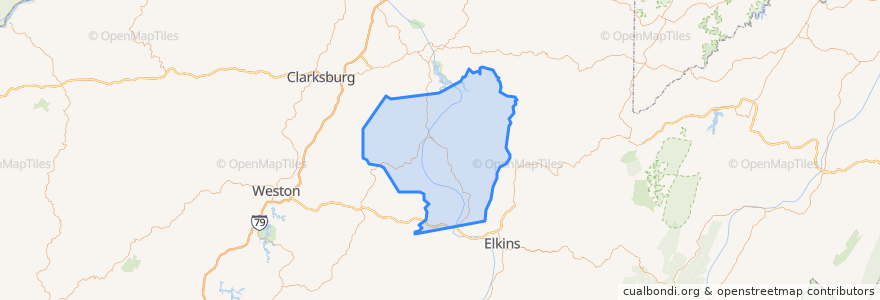 Mapa de ubicacion de Barbour County.