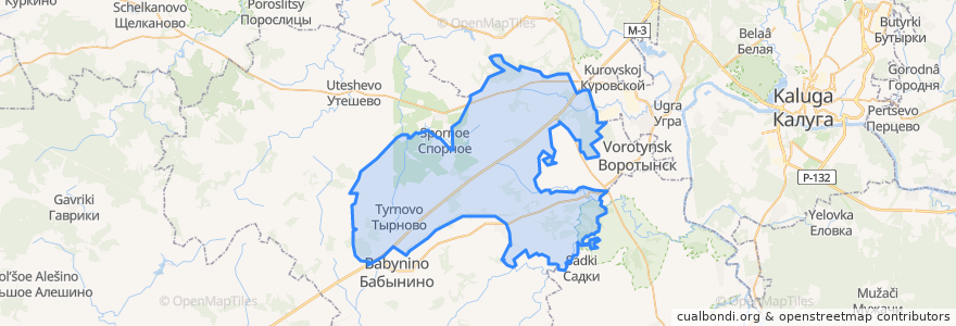 Mapa de ubicacion de сельское поселение Село Муромцево.