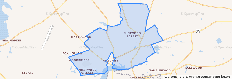 Mapa de ubicacion de North Hartsville.