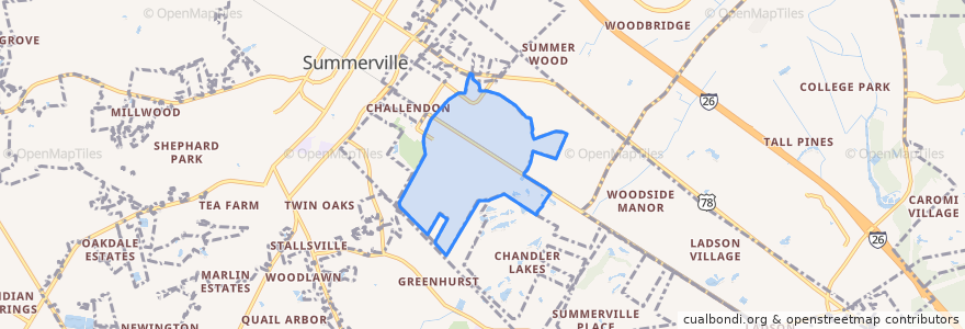 Mapa de ubicacion de Lincolnville.