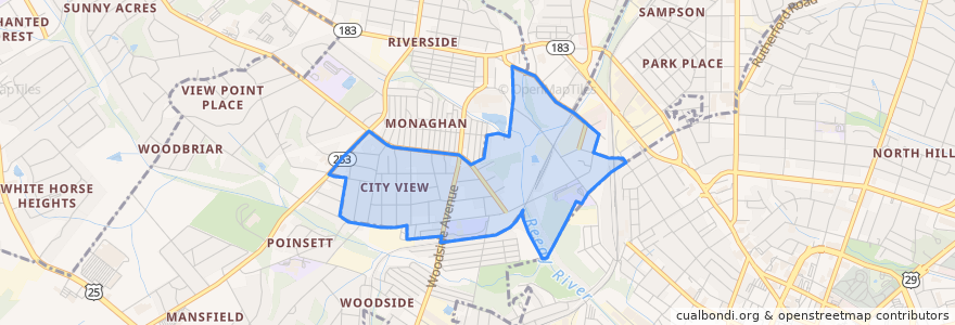 Mapa de ubicacion de City View.
