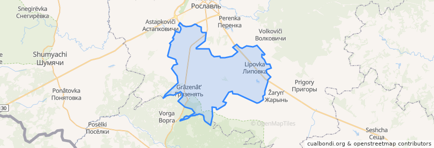 Mapa de ubicacion de Липовское сельское поселение.