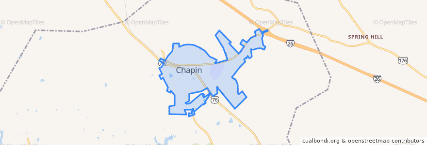 Mapa de ubicacion de Chapin.