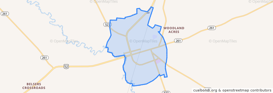 Mapa de ubicacion de Kingstree.