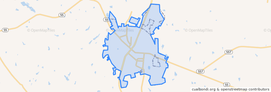 Mapa de ubicacion de Clover.