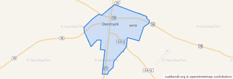 Mapa de ubicacion de Denmark.