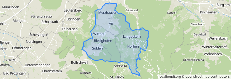 Mapa de ubicacion de GVV Hexental.