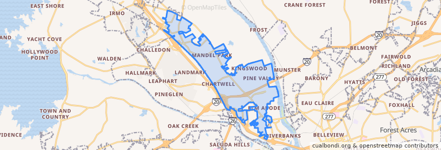 Mapa de ubicacion de St. Andrews.