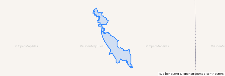 Mapa de ubicacion de Porcupine.