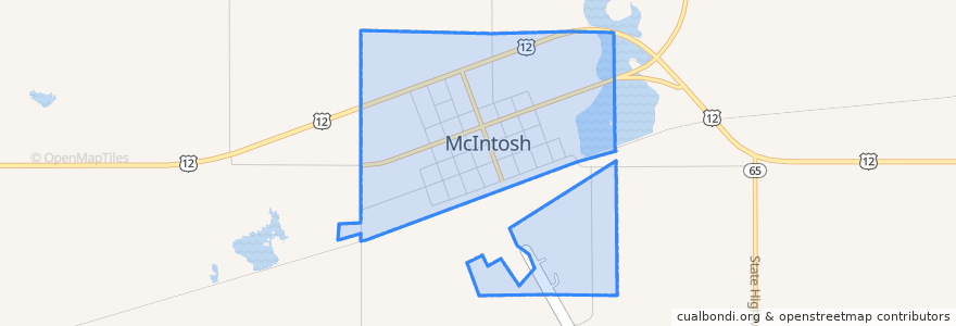 Mapa de ubicacion de McIntosh.