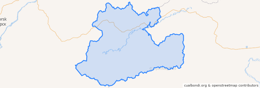 Mapa de ubicacion de Петровск-Забайкальский район.