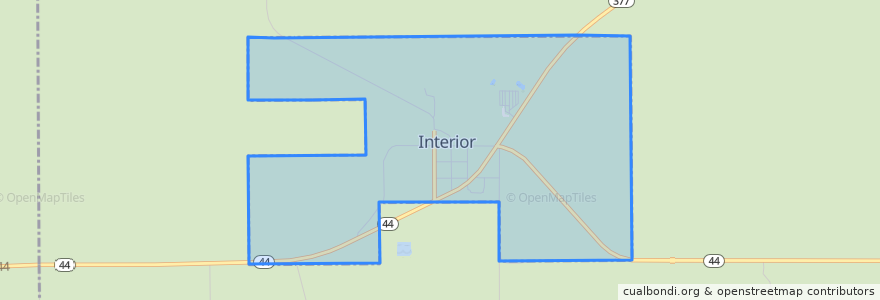 Mapa de ubicacion de Interior.