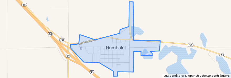 Mapa de ubicacion de Humboldt.