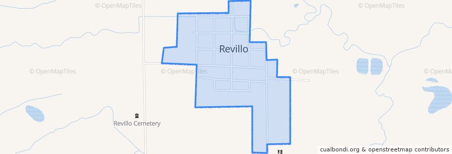 Mapa de ubicacion de Revillo.