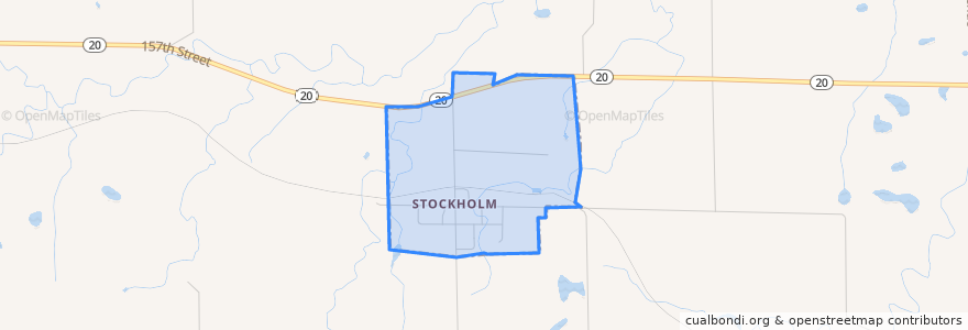 Mapa de ubicacion de Stockholm.