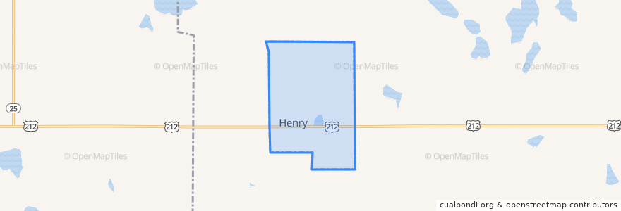 Mapa de ubicacion de Henry.