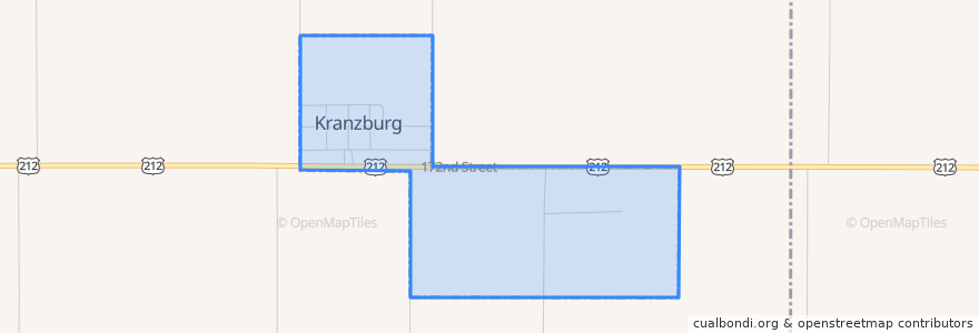Mapa de ubicacion de Kranzburg.