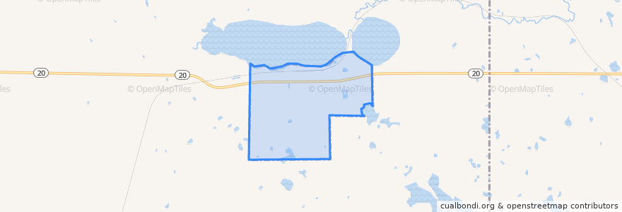 Mapa de ubicacion de South Shore.