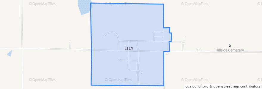 Mapa de ubicacion de Lily.