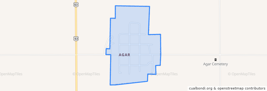 Mapa de ubicacion de Agar.