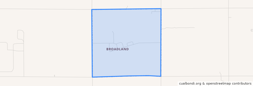 Mapa de ubicacion de Broadland.