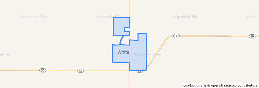 Mapa de ubicacion de White.