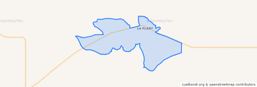 Mapa de ubicacion de La Plant.