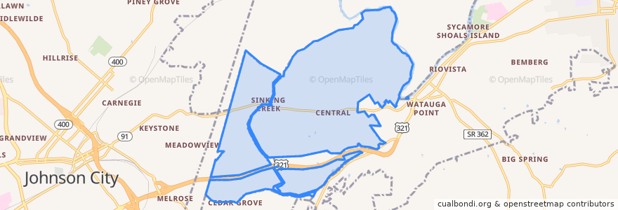 Mapa de ubicacion de Central.