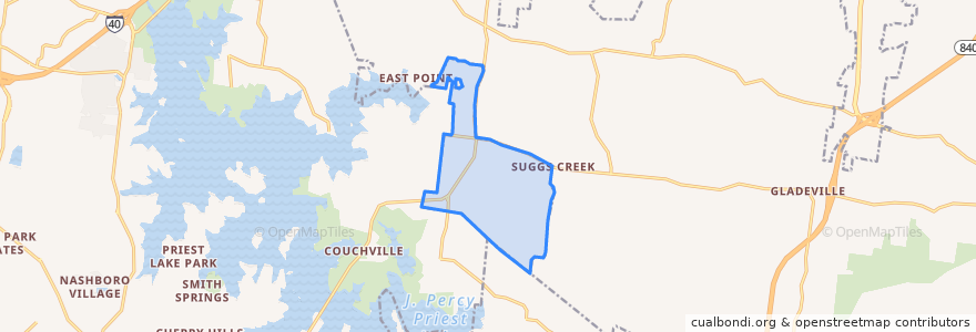 Mapa de ubicacion de Rural Hill.