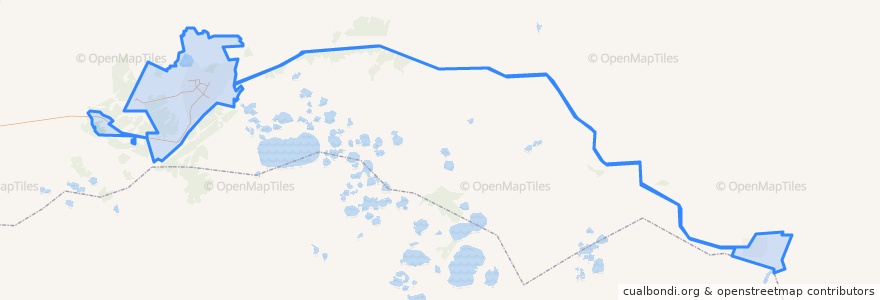 Mapa de ubicacion de городской округ Ноябрьск.