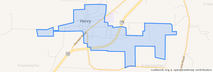 Mapa de ubicacion de Henry.